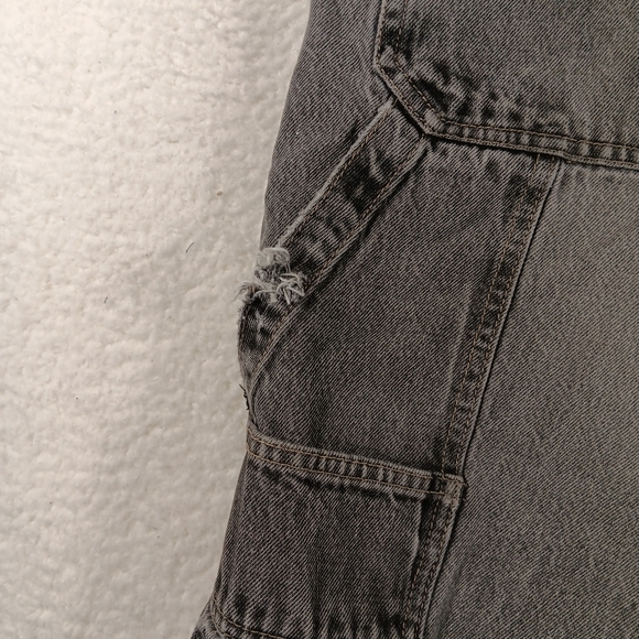 Vintage Marithe Francois Girbaud Shorts Mens 38 (36) Gray Baggy Distressed - Picture 7 of 16